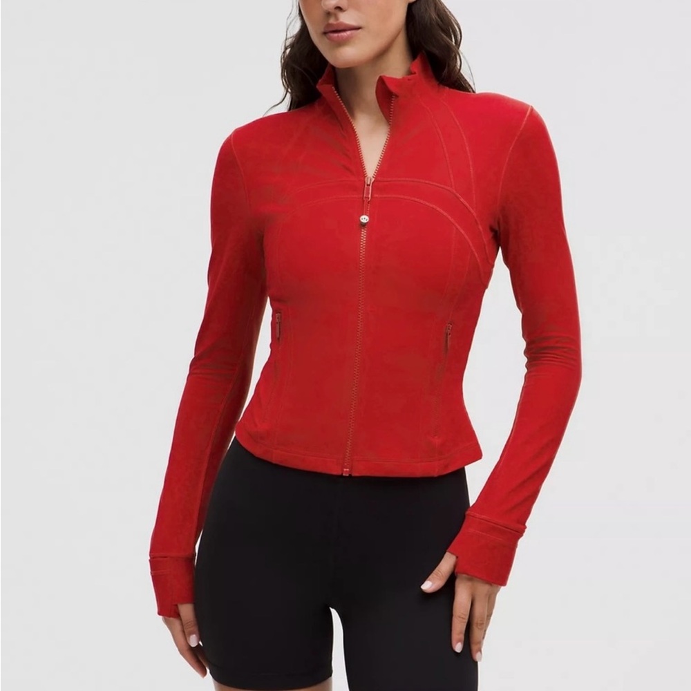 Lululemon Cropped Define Jacket Dark Red
